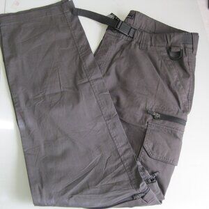 BC Clothing men Convertible Comfort Stretch Cargo Pants/Shorts, Army Green XLx30